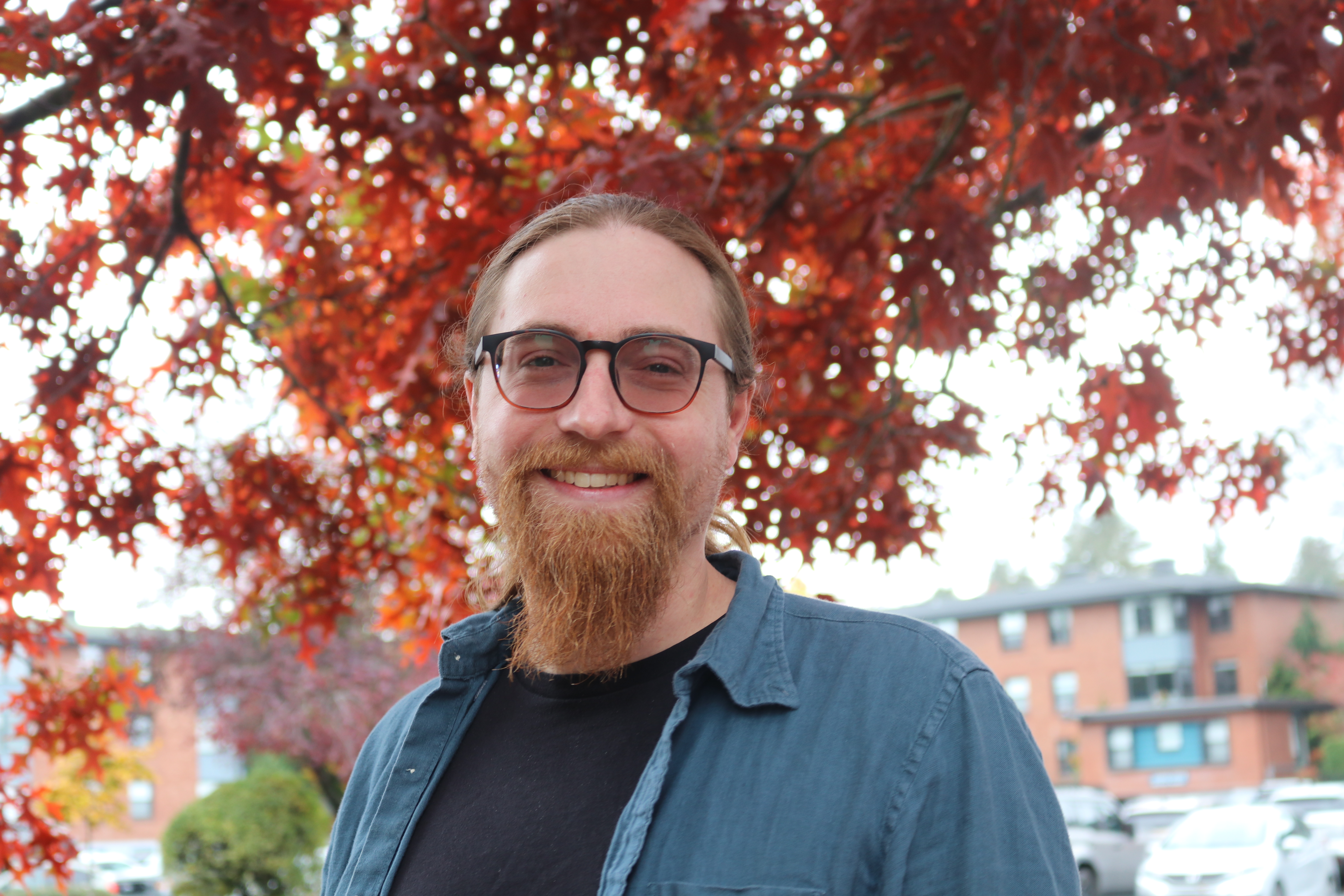 Joe pictured with a maple tree